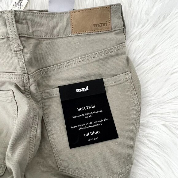 Mavi Womens 26 Beige Miracle High Rise Wide Leg Jean Soft Twill Tencel - Picture 4 of 9